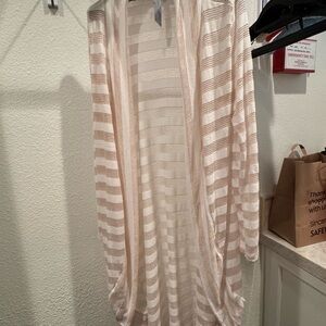 Striped Cream & Gold Cardigan